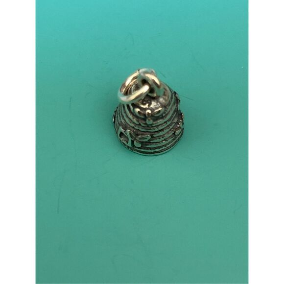 .925 Bee Hive Sterling Silver Jewelry Charm #bees - Picture 3 of 4